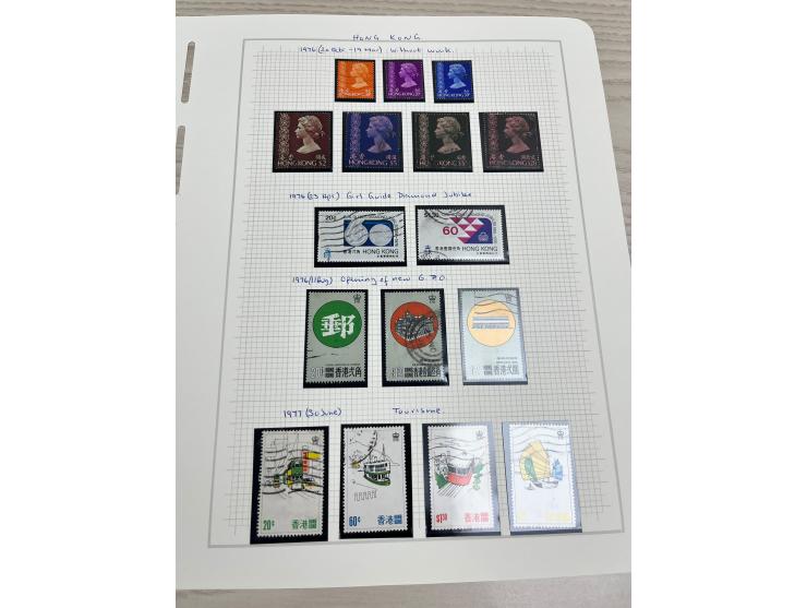 holding on album pages, better including QV used stamp to 96c, KGV Silver Jubilee, KGVI Silver Wedding, etc. Large quantity. 
